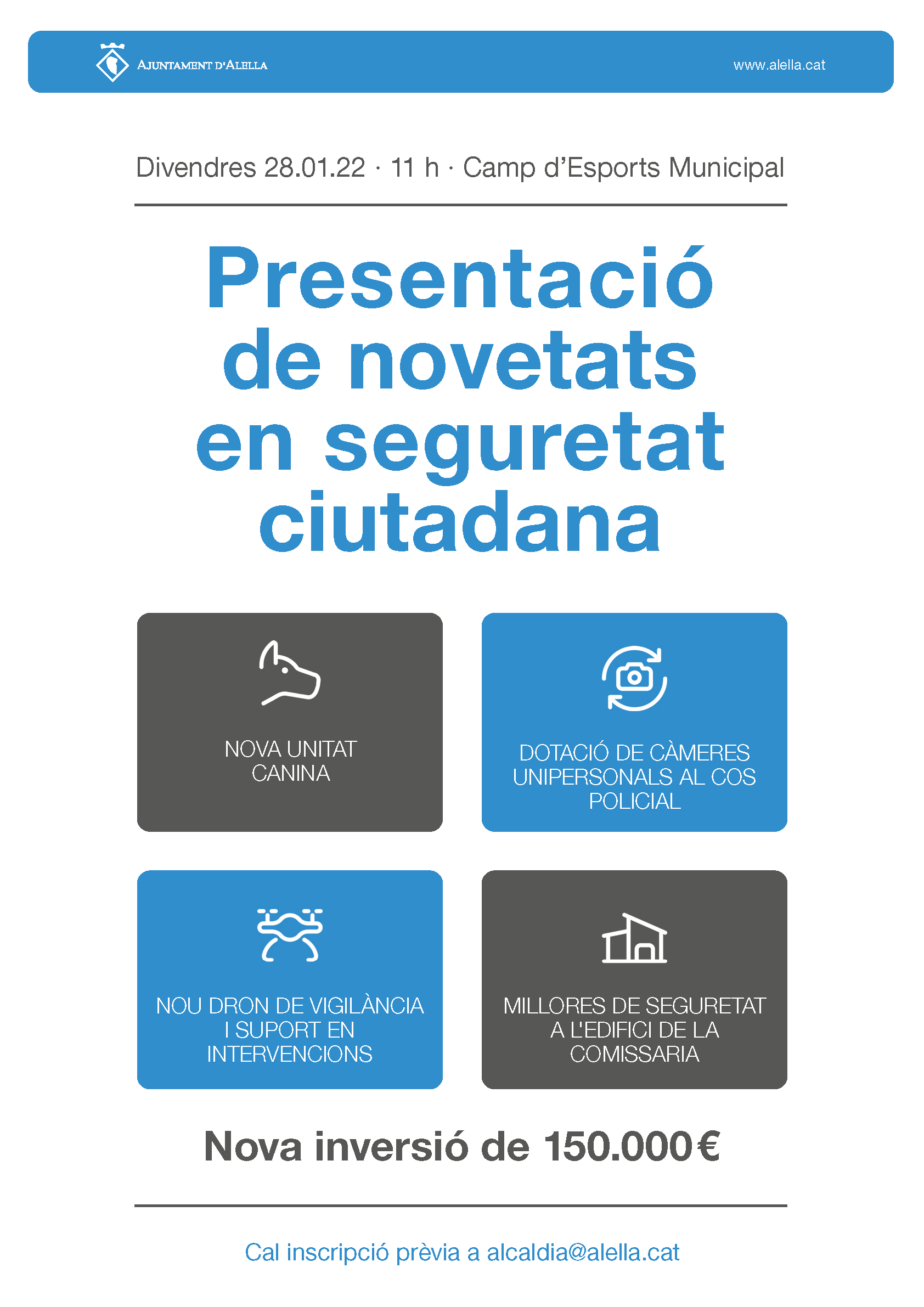 Cartell presentaci novetats policials