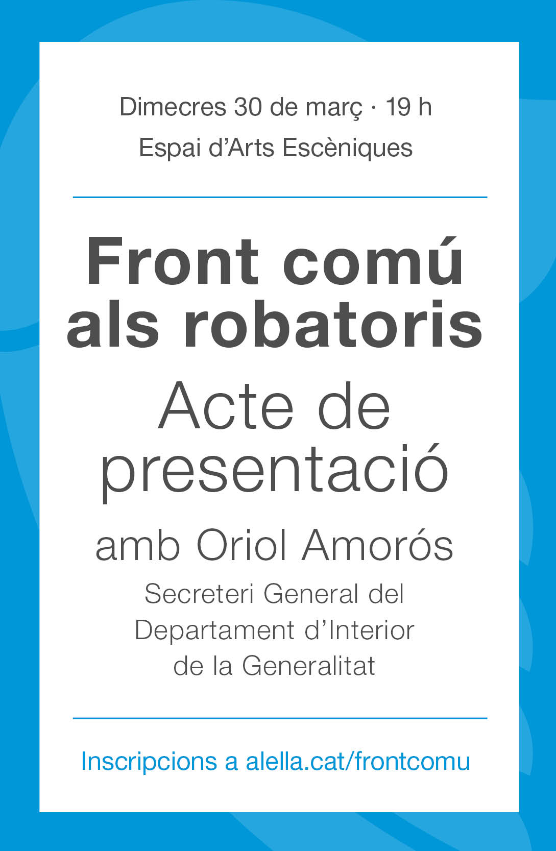 Front com als robatoris