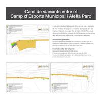 Cam&iacute; de vianants fins a Alella Parc