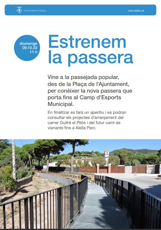 Estrenem la passera