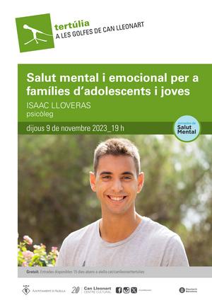 Cartell tertúlia salut mental en joves