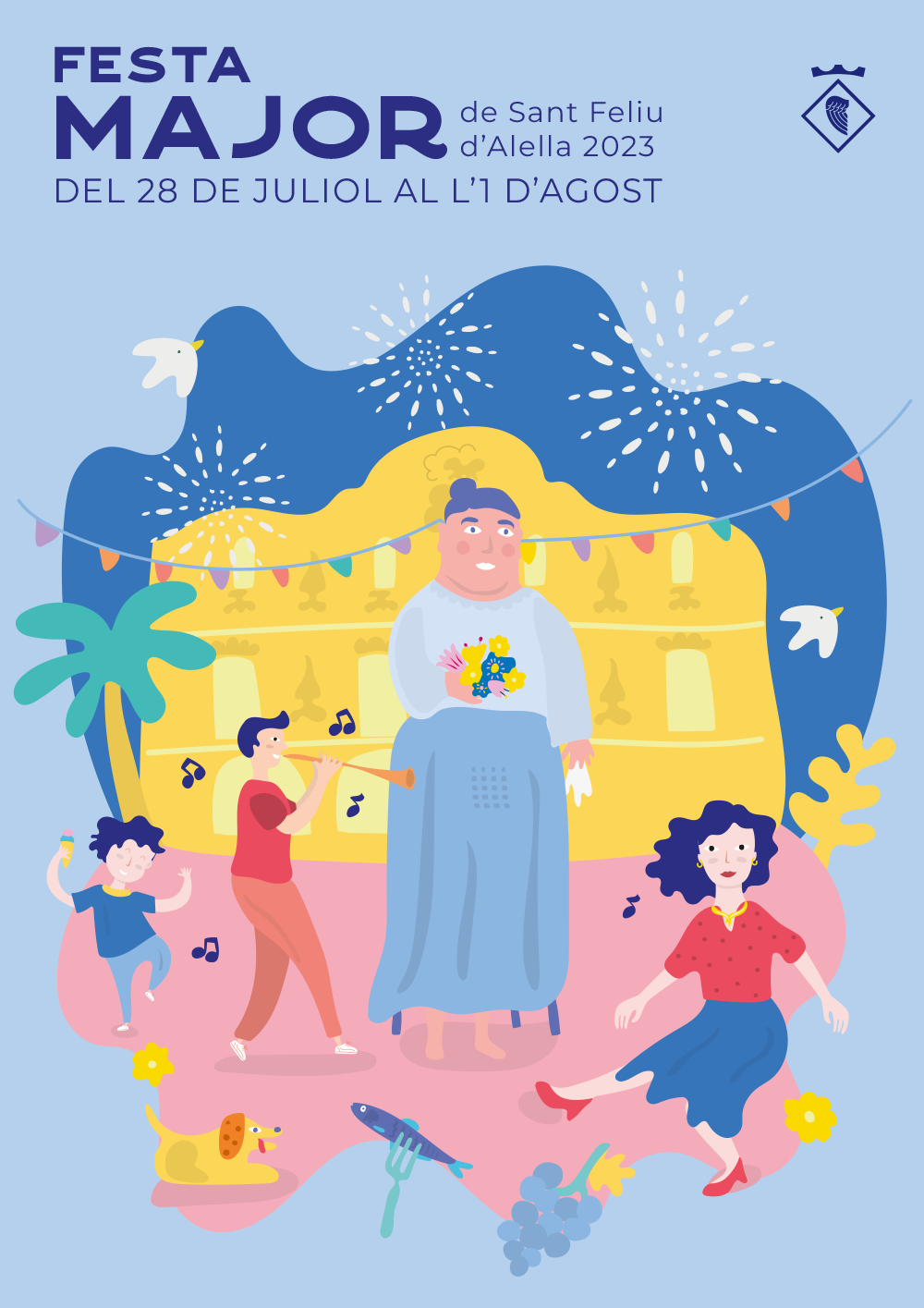 Tots junts a ballar en la Festa Major