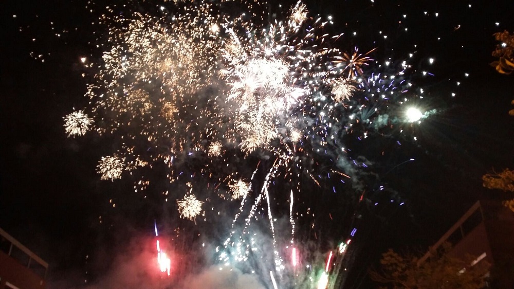 Festa Major. Castells de Focs