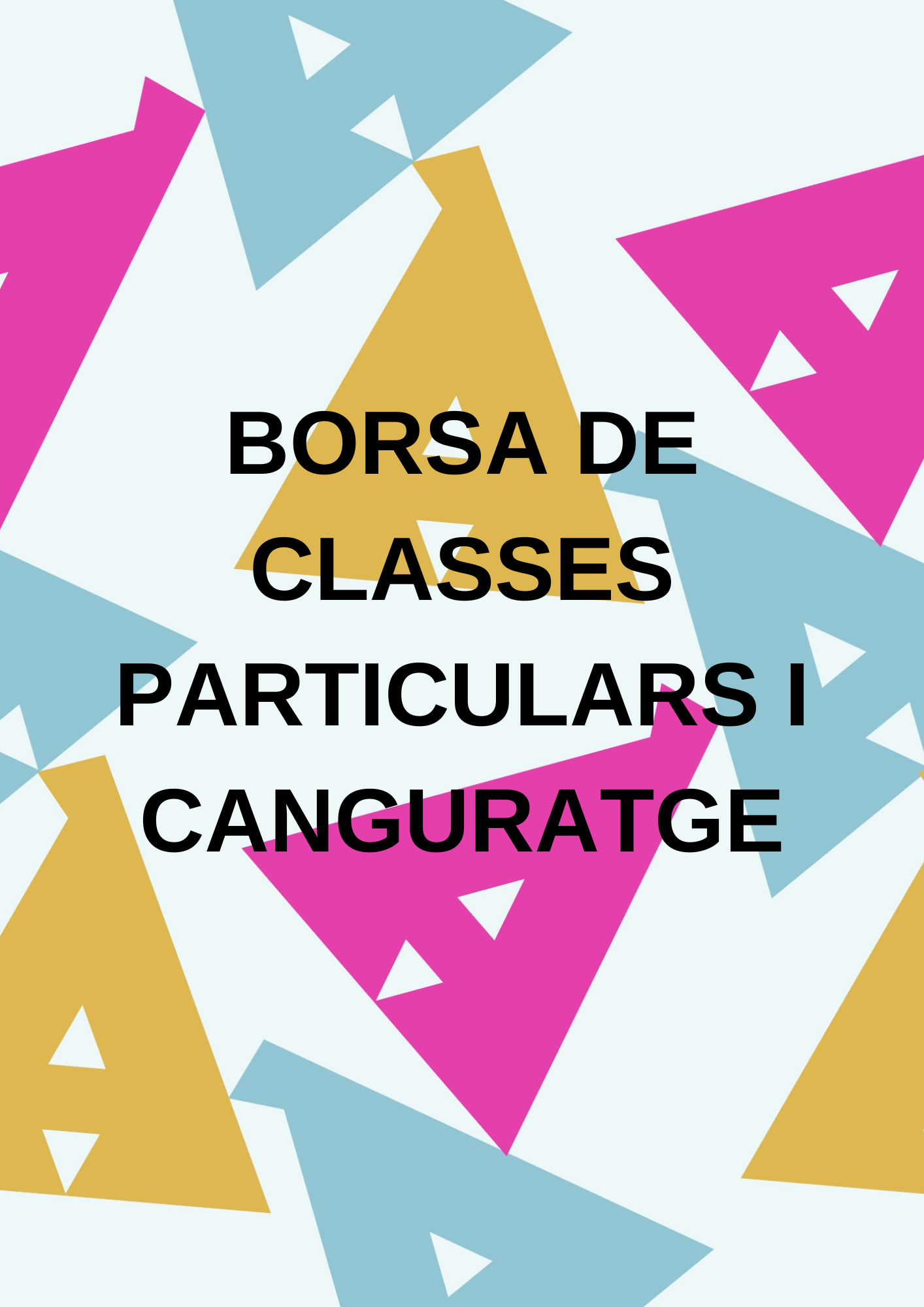Borsa de classes particulars i canguratge