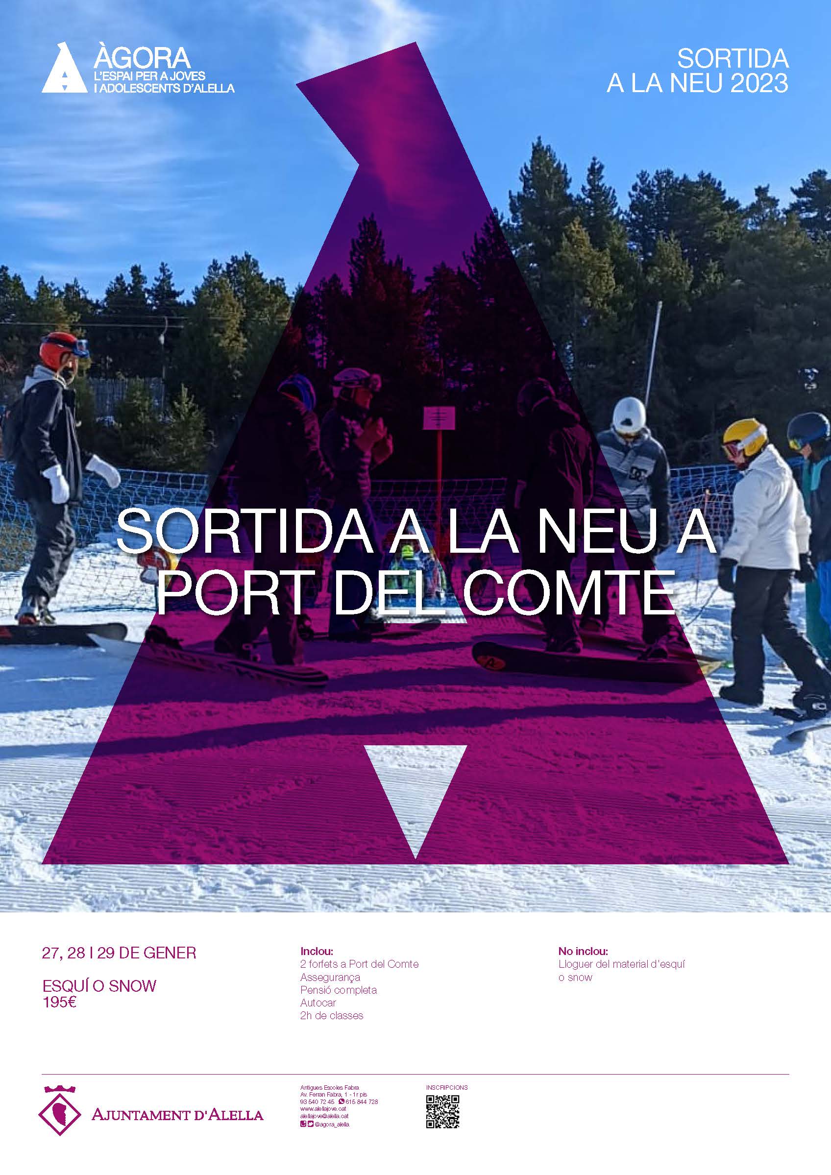 Cartell sortida a la neu