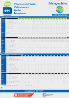Nou horari de les l&iacute;nies e19 i 644