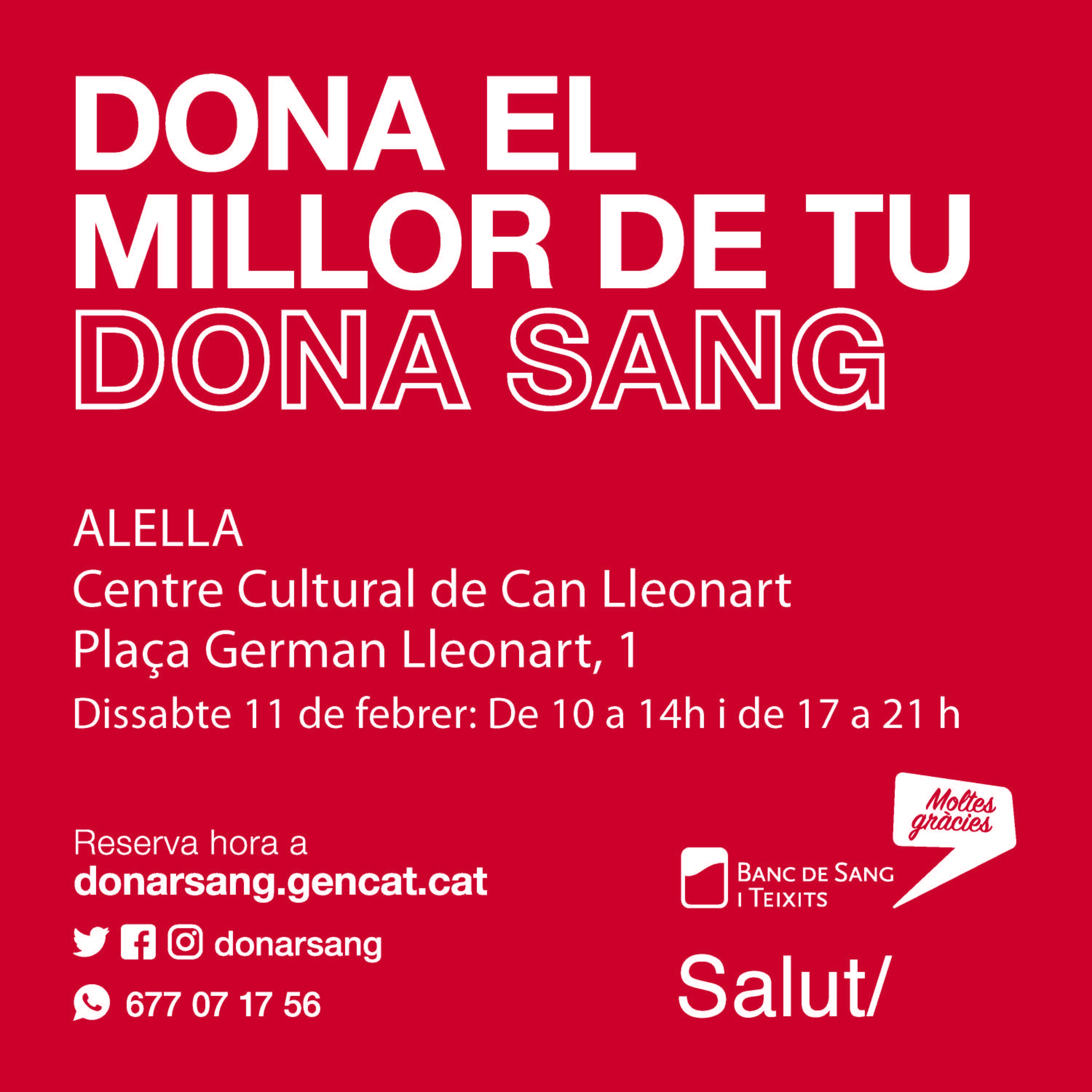 Banc de sang 11 de febrer