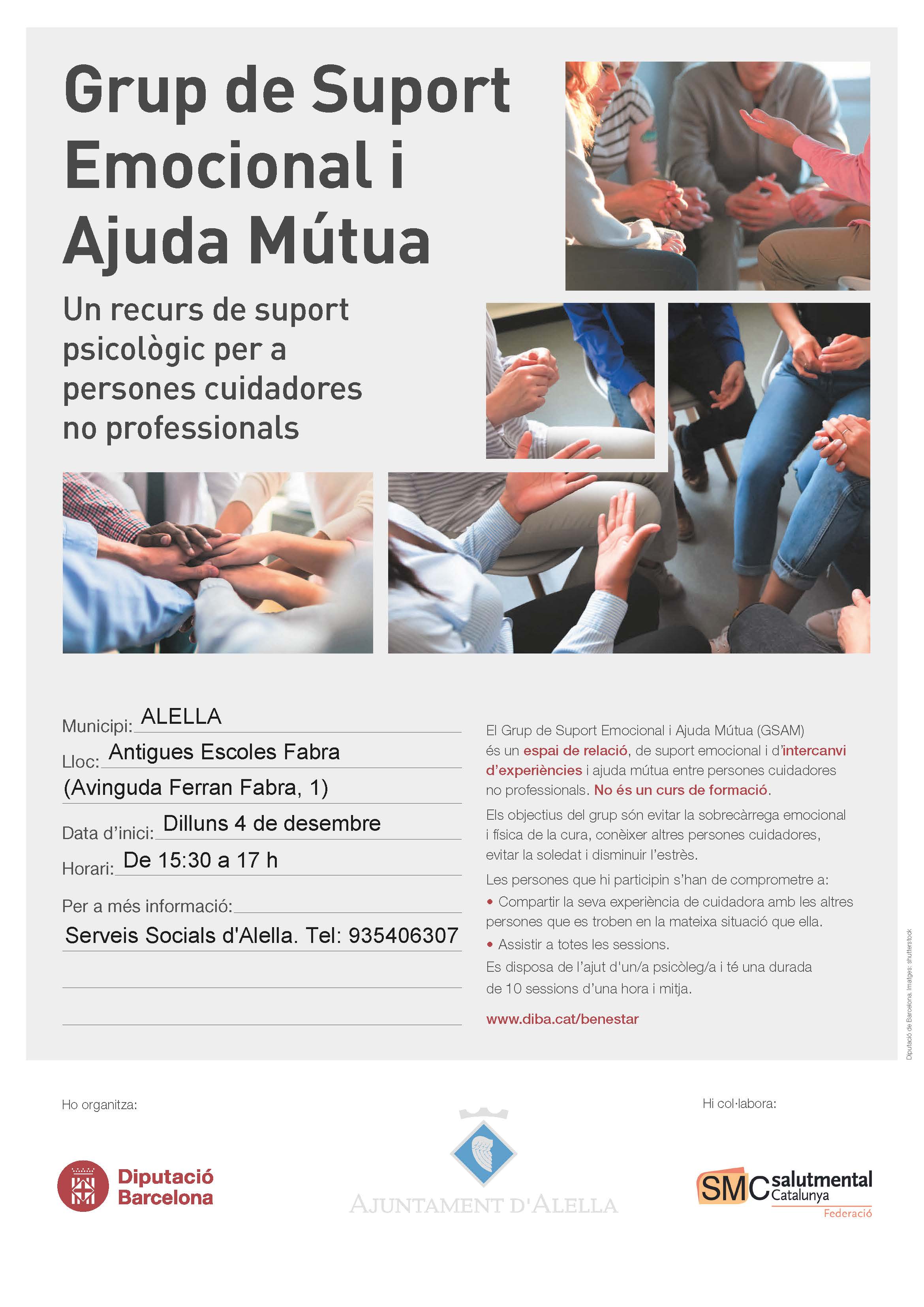 Cartell suport ajuda m�tua