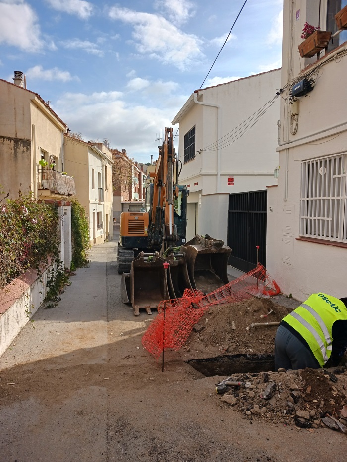 Obres al carrer Isidre P�lit