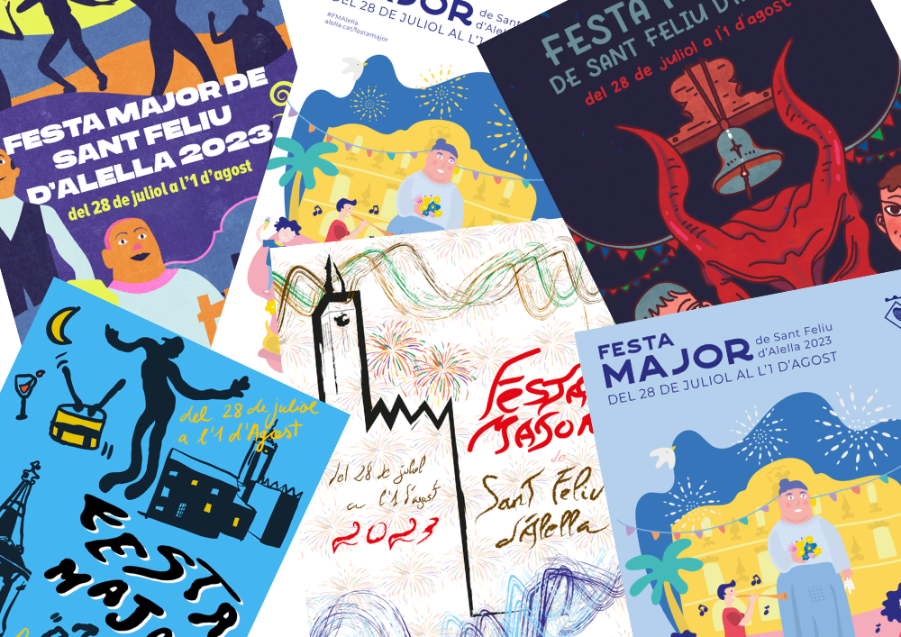 Collage cartells Festa Major