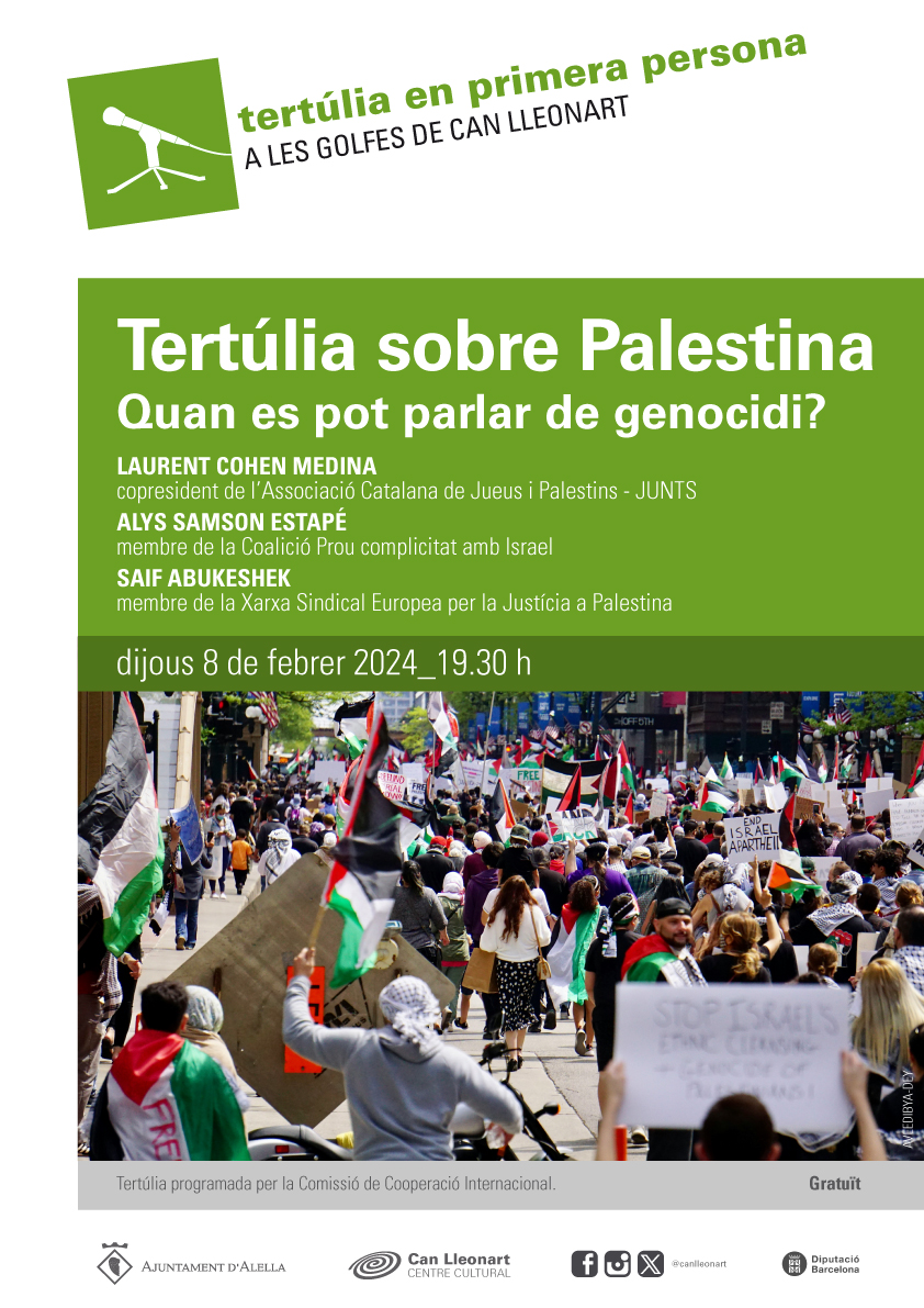 Cartell tertlia Palestina