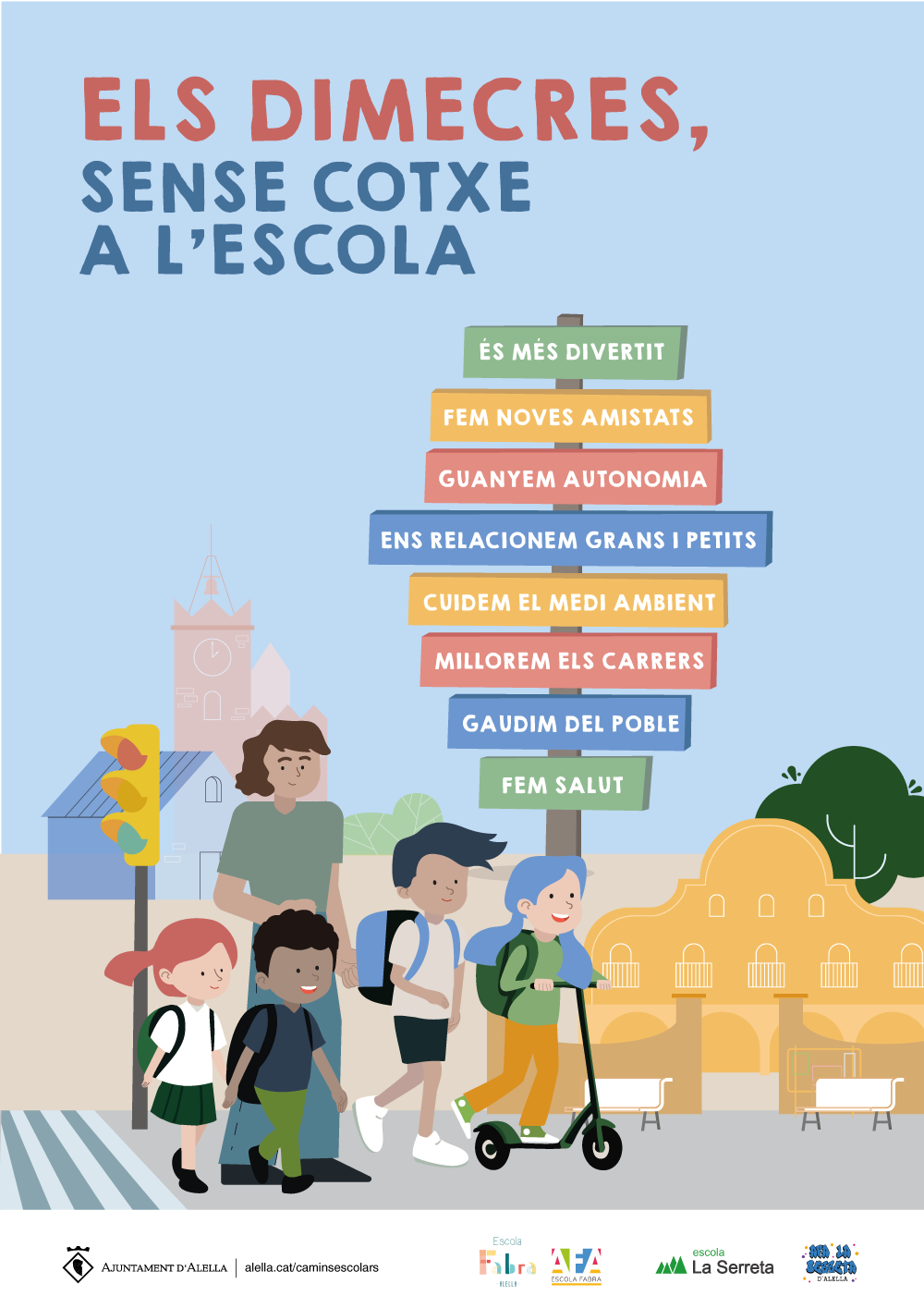 Els dimecres, sense cotxe a l'escola