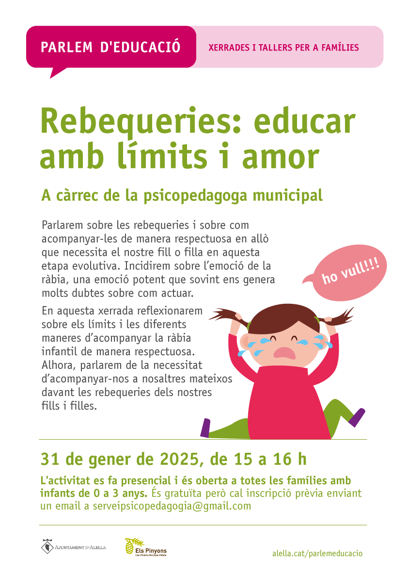 Parlem d'educació. Rebequeries: educar amb límits i amor