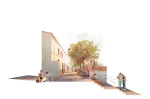 Render avantprojecte reurbanització del Rost
