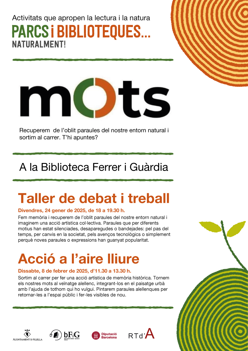 La Biblioteca s'afegeix al projecte Mots de recuperació de paraules