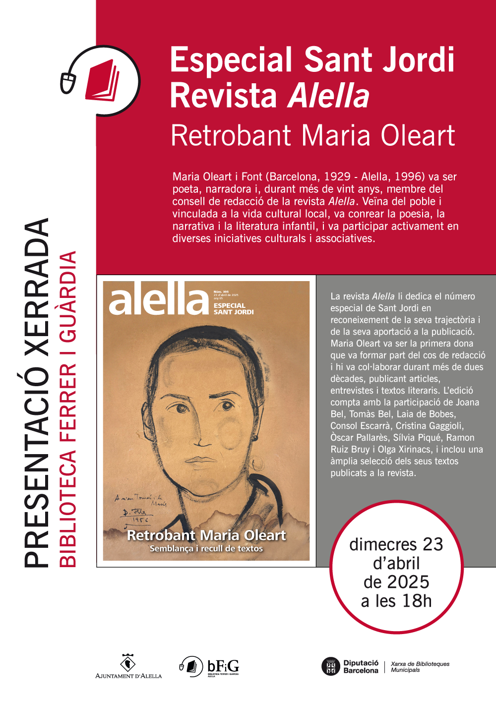 Sant Jordi. Retrobant Maria Oleart