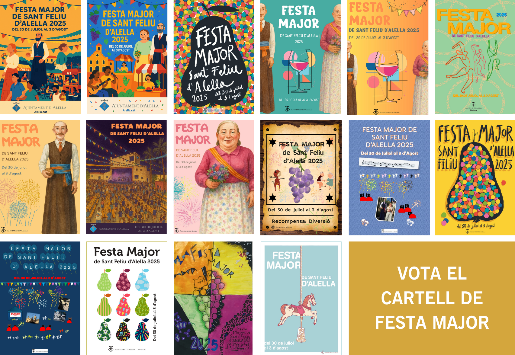 Vota el cartell de Festa Major 2025