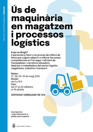 Taller ús de maquinària de magatzem i processos logístics