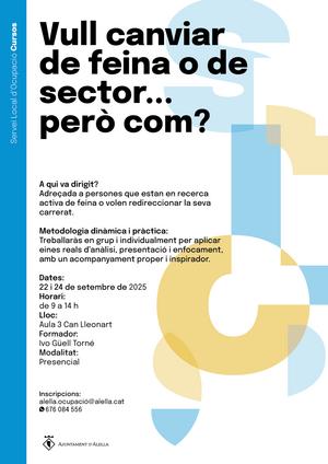 Taller. vull canviar de feina