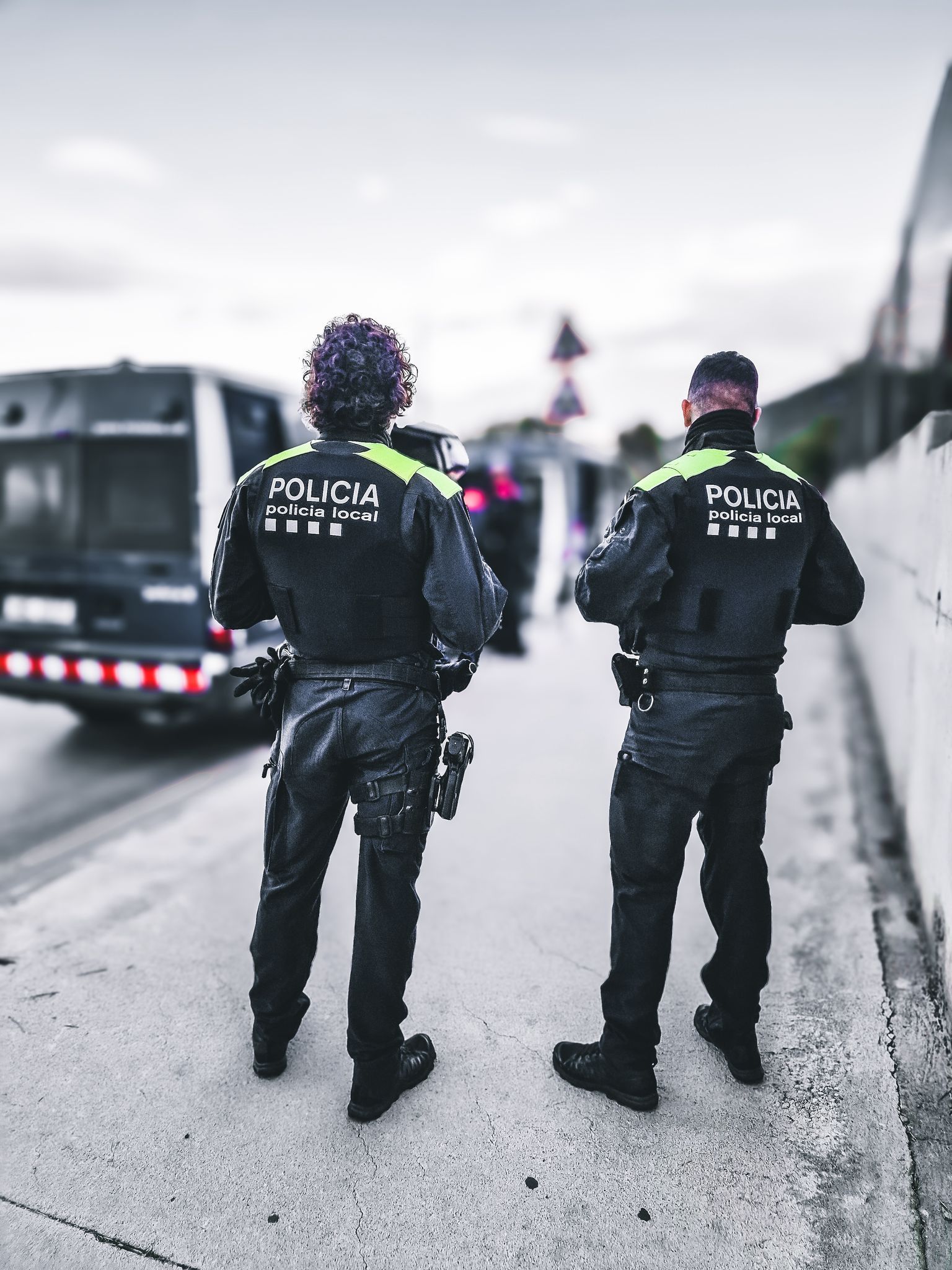 Policia en acci