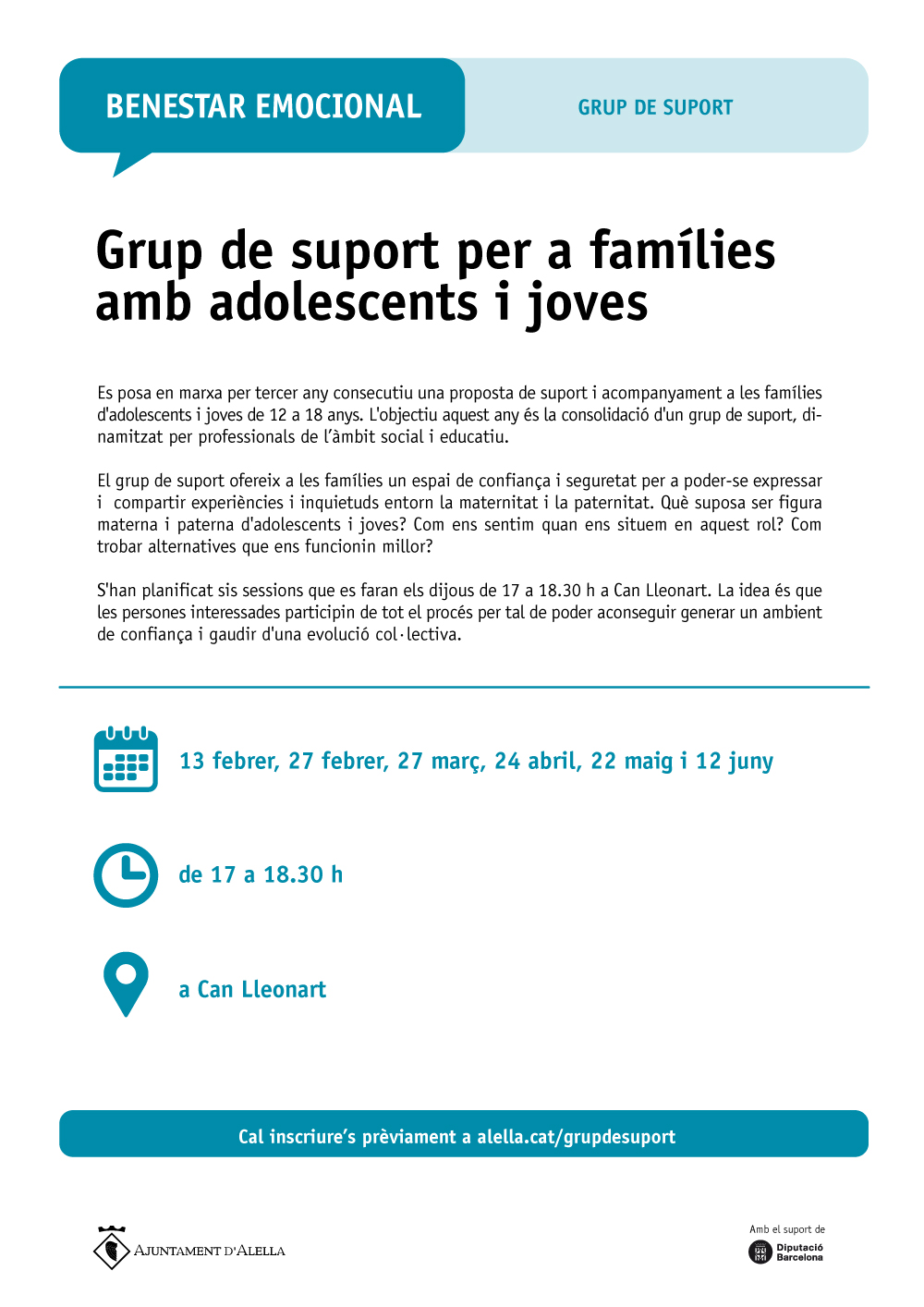 Es posa en marxa un grup de suport per a famílies amb joves i adolescents