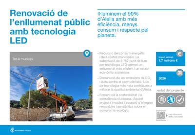 Renovació de l'enllumenat públic amb tecnologia LED