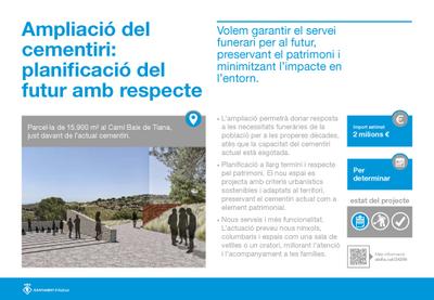 Ampliació del cementiri: planificació del futur amb respecte