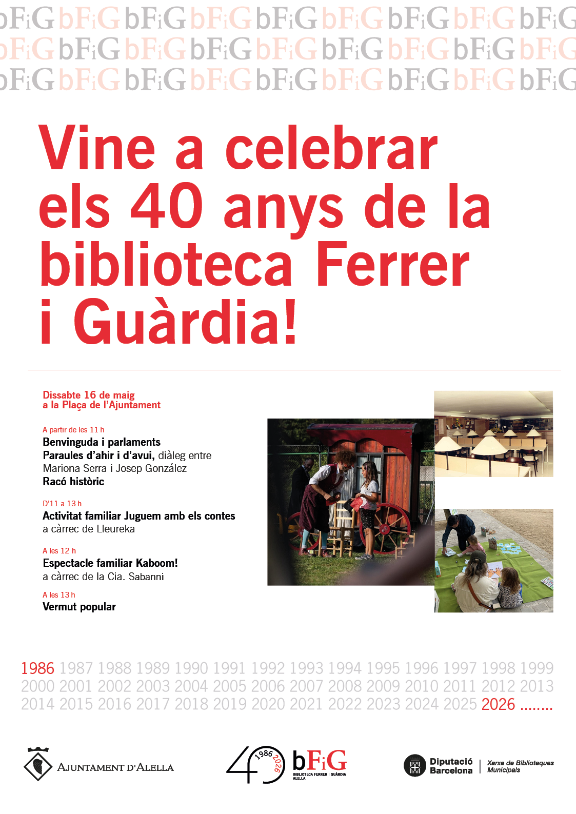 40 anys de la biblioteca Ferrer i Guàrdia!