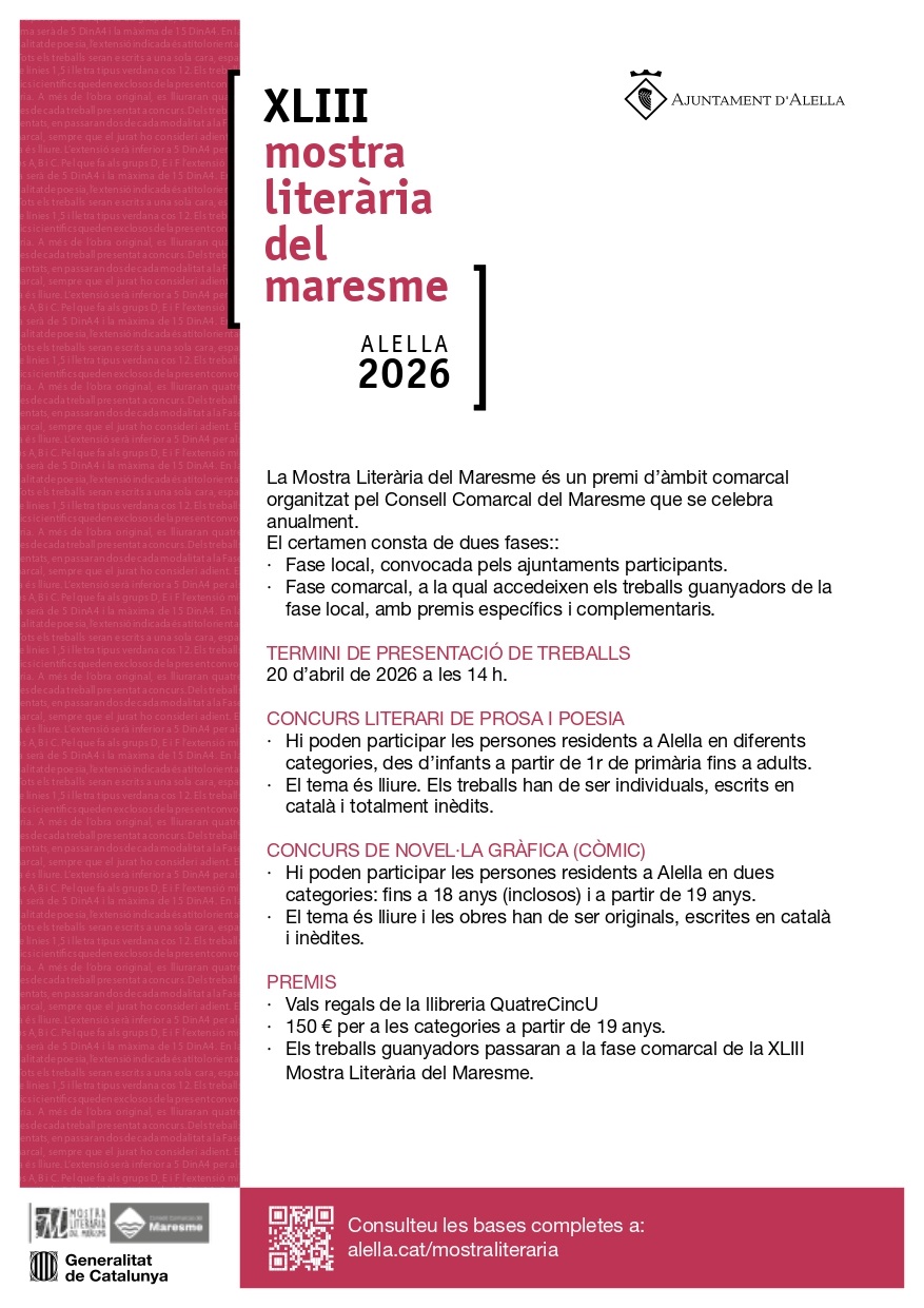 XVIII Mostra literària d'Alella