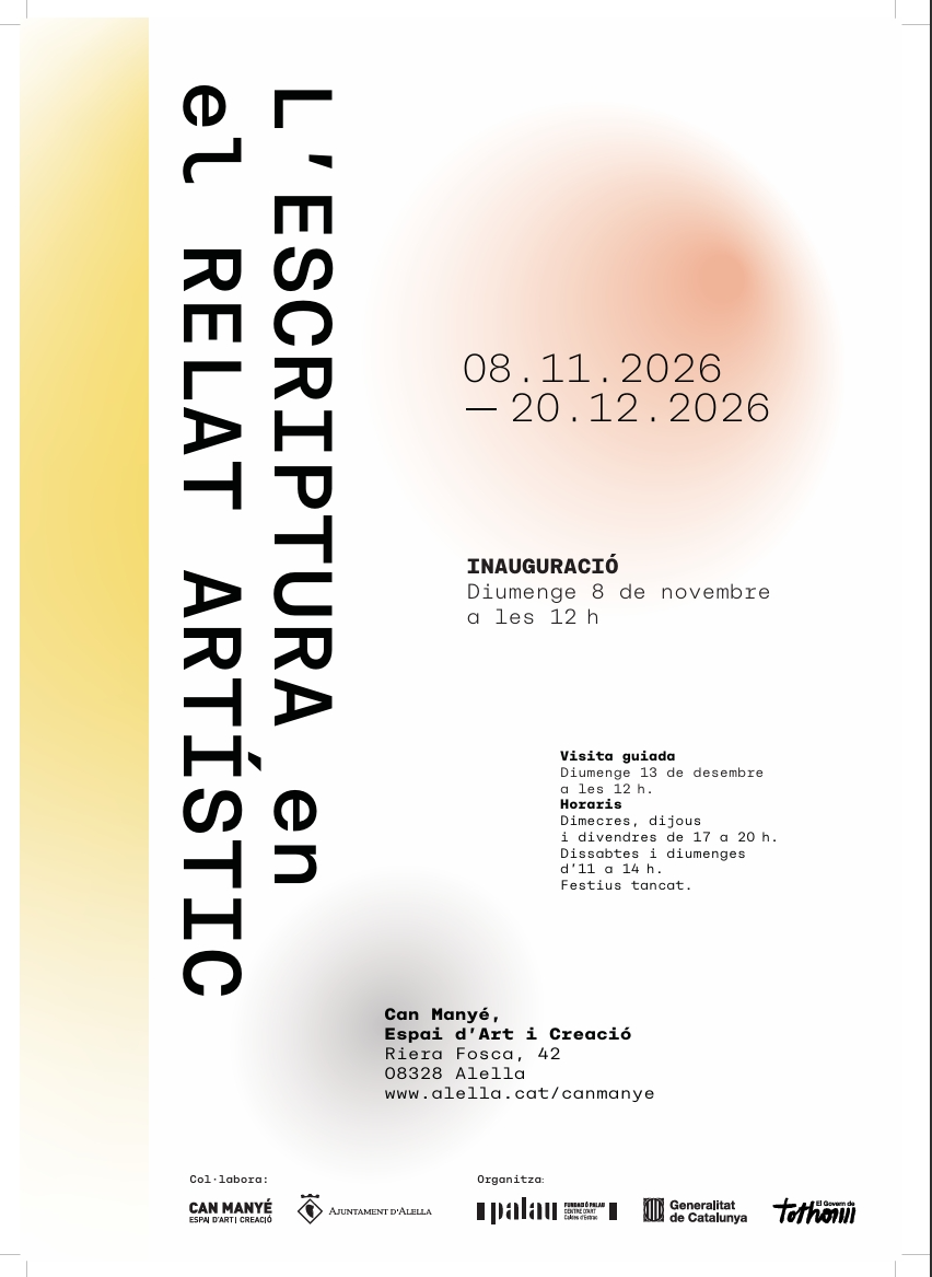 L'escriptura en el relat artístic L'escriptura en el relat artístic