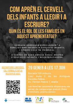 cartell Com apren el cervell a llegir i escriure