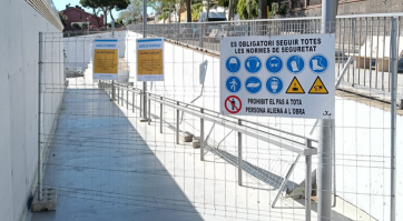 Tancament rampa pavelló Tancament rampa pavelló