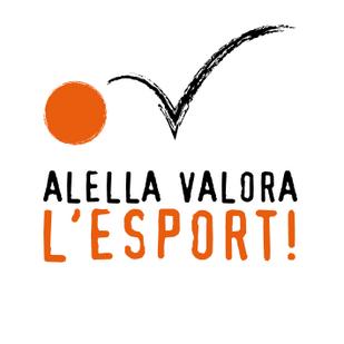logo Alella valora l'esport color