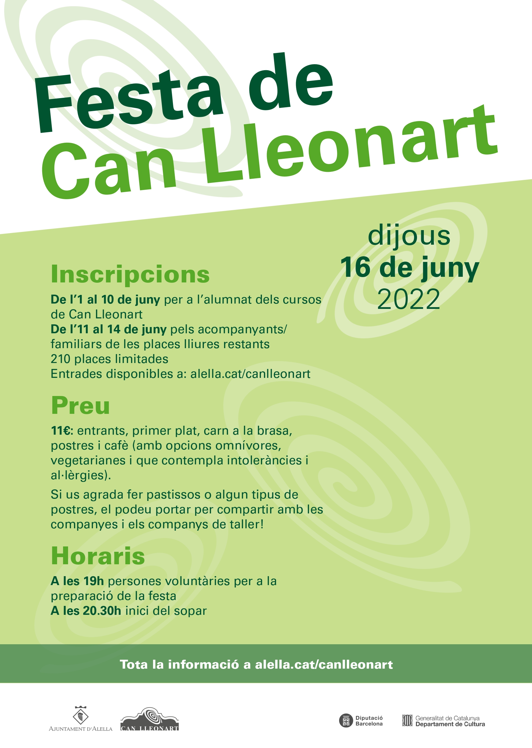 CARTELL FESTA CAN LLEONART 2022