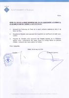 Ordre del dia del Ple municipal del 27 de març