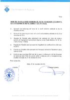 Ordre del dia del Ple municipal de l'1 de desembre