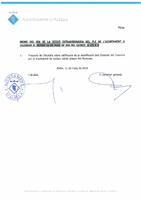 Ordre del dia del Ple extraordinari de l'Ajuntament del 14 de maig a les 9h