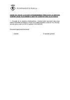Ordre del dia del Ple de l'Ajuntament del 28 d'abril de 2022