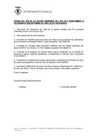 Ordre del dia del Ple de l'Ajuntament del 28 d'abril de 2022