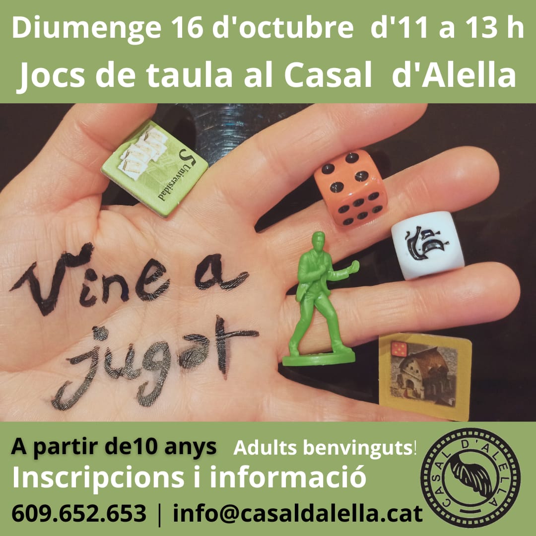 Vine a jugar. Jocs de taula